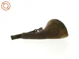 Antik Læder Vand Beholder med rem (str. 23 x 9 cm) - 4