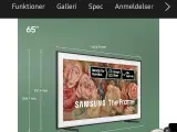 Samsung 65" The Frame LS03D QLED 4K Smart TV 2024 - 2