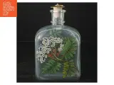 Glasflaske med planteillustration fra Holmegaard (str. 18x10x7 cm) - 5