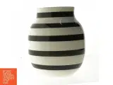 Stribet keramikvase fra K&#228;hler (str. 18 x 21 cm) - 3