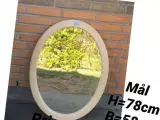 Nye flotte ovale vægspejle