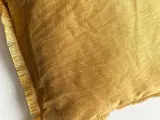 Pyntepude, gyldenbrun m frynser - 2