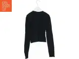 Langærmet sort bluse med tekst fra H&M (str. 140) - 2