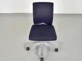 Häg h04 credo 4200 kontorstol med sort/blå polster og alugråt stel - 5