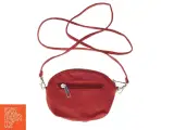 Rød læder crossover taske (str. 18 x 13 cm) - 2