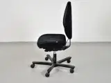 Efg kontorstol med sort polster - 2