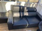 Ægte Lædersofa, 2 personer. 