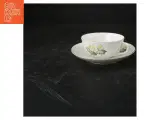 Porcelænskop og underkop med blomstermotiv fra B&G (str. 15 x 5 cm) - 2