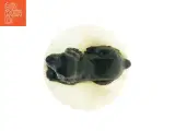 Sort Cocker Spaniel hund figur på hvid marmor (str. Diameter 8 cm h, 6 cm) - 4