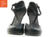 Sorte Tamaris pumps med ankelrem fra Tamaris (str. 41) - 3