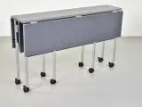 Klapbord med grå bordplade og hjul - 5