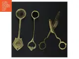 Antikke messing lys slukkere og saks (str. 16 cm. 3 styk) - 3