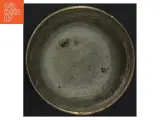Messing skål på fod med flettet snor dekoration (str. H. 14 cm. ø. 18 cm) - 2