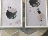 2 billeder 32,5 x 42,5 cm