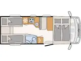 2020 - Dethleffs Trend Edition T 7057 EB   Automatgear, enkeltsenge og ALT i udstyr. - 5
