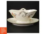 Porcelænsfad med sovseskål og underfad fra B&G (str. 24,5 x. 15,5 cm) - 2