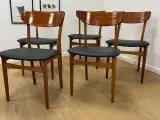 Spisestole teak ryg Eg stel, S. Larsens Møbelfabri - 5