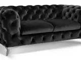 Royal 2 pers sofa sort velour