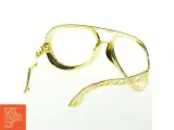 Guldfarvet brillestel, Elvis stil (str. 24x10 cm) - 2