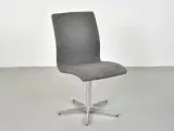 Fritz hansen oxford classic konferencestole med gråt polster, sæt à 2 stk.