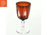 Rødvinsglas i farvet glas (str. H. 8,5 cm ø. 4,5 cm) - 3