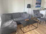 Ny sofa med stol