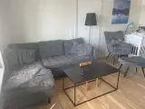 Ny sofa med stol