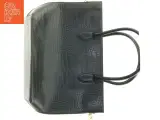 Sort krokodillepræget håndtaske (str. 43 x 29 x 14 cm) - 5