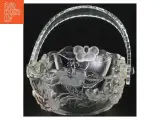 Kurv i krystal glas med blomsterdekoration (str. 20 x 16 x 17 cm) - 4