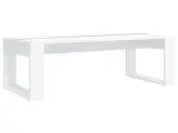 vidaXL sofabord 110x50x35 cm konstrueret træ hvid 