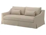 2 stk. Färlöv sofaer i beige med vaskbart betræk
