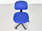 Dauphin kontorstol i blå med sort stel - 5