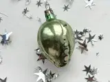 Vintage julekugle, grøn blomsterknop - 2
