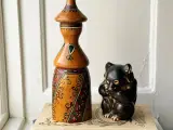 Håndmalet træfigur