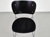 Efg barstol i sort på krom stel - 5
