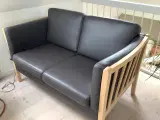 2 Pers sofa i læder
