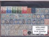 Holland Samling - 54 Stk. Stemplet/Ustemplet