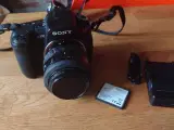Sony a300 10.2mp, 2 Gb CF kort og 35-80mm objektiv
