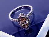 UNIK & VIRKELIG SMUK marquise diamant ring  - 2