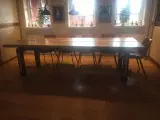 Egestolper egetømmer askeplanker - 2