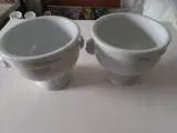 2 suppeskåle ø 10 cm H 10 cm