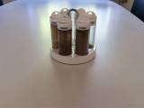 Krydderi karussel med 6 glas