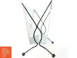 Retro Vintage Røde Roser Blik Metal Tidsskrift holder (str. 40 x 18 cm) - 3