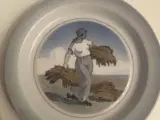 R . C porcelænsskål med Høstkvinde