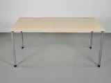 Kantinebord med birkeplade og alugråt stel - 3