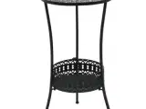 vidaXL bistrobord 40 x 70 cm metal sort