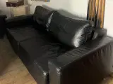 Sorte læder sofaer