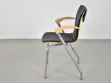 Four design g2 konferencestol i grå med armlæn i bøg - 2