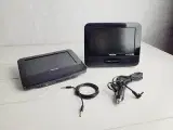 ⭐️- 2 stk LCD Skærme m. Mini dvd afspiller Philips - 2