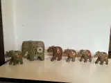 Elefanter i marmor fra Indien